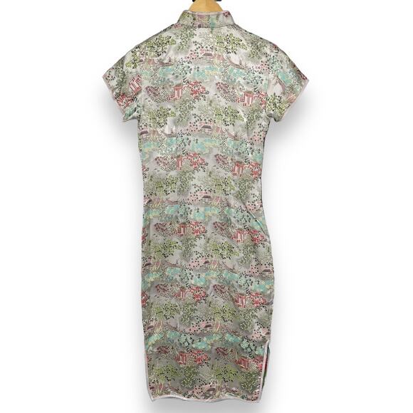 Vintage Peony Brand Dress Women's 32 US M Silver Knee Length Dress - Picture 3 of 11